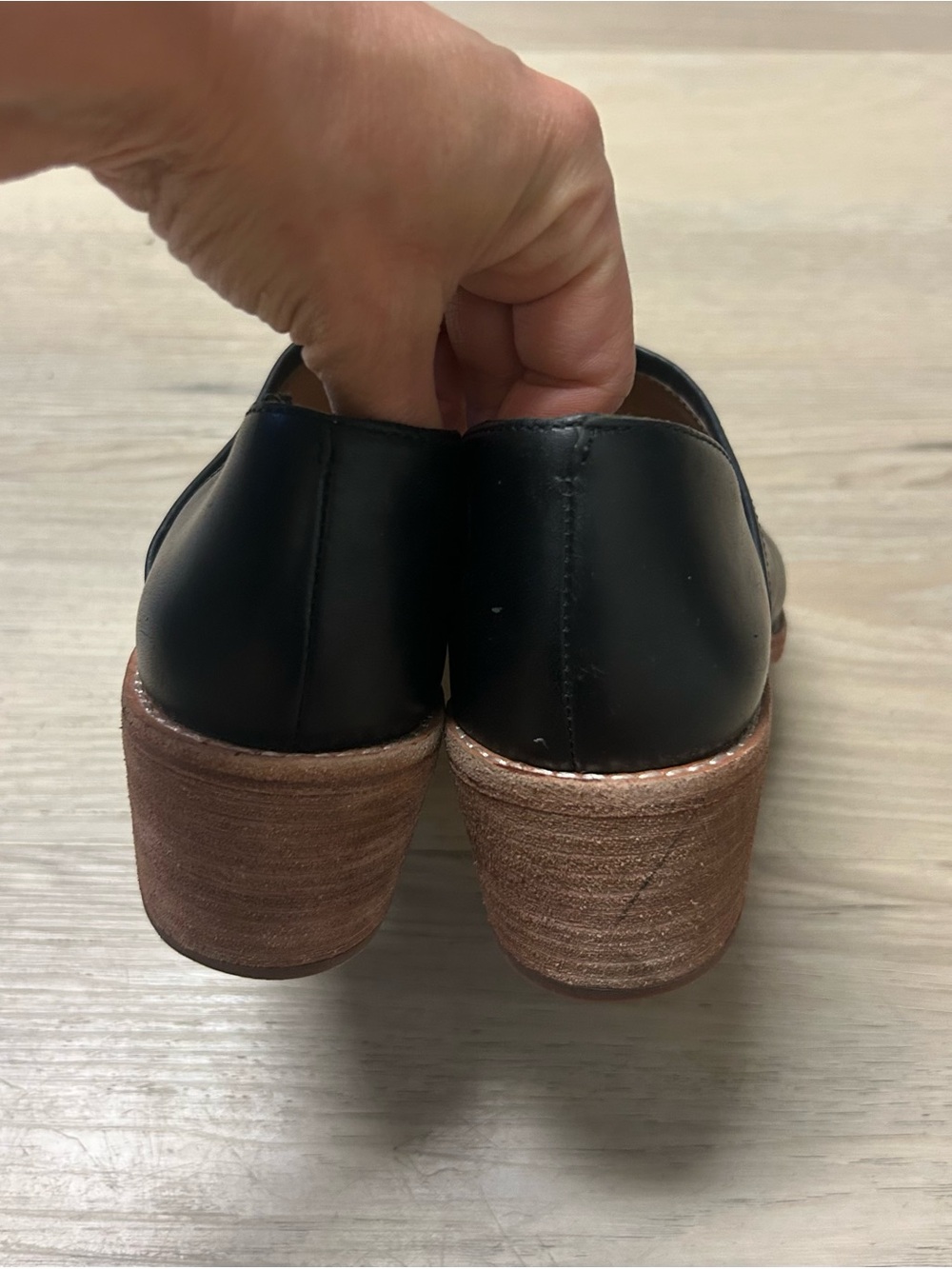 Madewell The Brady Lowcut Bootie Shoe Black Leather Womens Size 8 Pointed Toe - Picture 6 of 13